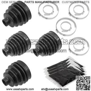 Rear CV Axle Boot For Honda Pioneer 1000 SXS1000M3 2016-2021 Outer Inner
