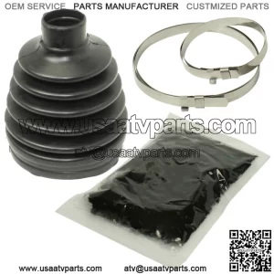 Rear Axle Inner Outer CV Boot Kit for Polaris Sportsman 800 EFI 2008 2009 2010 (For: Polaris Sportsman 800)