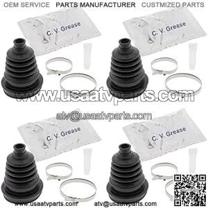 Complete Front Inner & Outer CV Boot Repair Kit for Suzuki LT-A400F Eiger 4wd 2003 All Balls