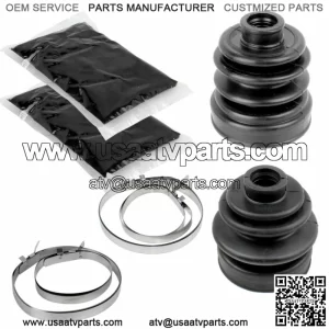 Rear Axle Inner Outer CV Boot Kit for Yamaha Rhino 660 YXR660F 4WD 2005-2007 (For: 2006 Yamaha Rhino 660)