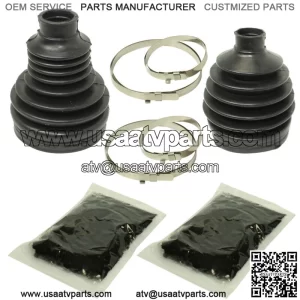 Rear Axle Outer Inner CV Boot Kit for Polaris Ranger XP 900 All 2013-2017