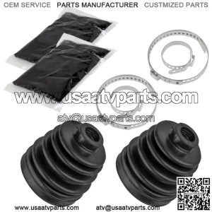 Rear Axle Inner Outer CV Boot Kit for Can-Am Outlander Max 500 650 800 4X4 2008