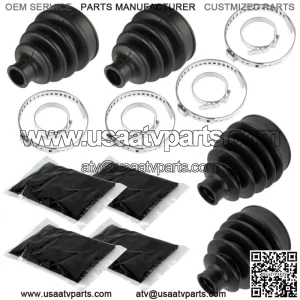 2 Front Axle Inner Outer CV Boot Kit for Can-Am Renegade 800 800R 4X4 2007-2012