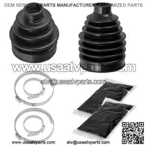 Front Axle Inner & Outer CV Boot Kit For Yamaha Kodiak 450 YFM450 EPS 2022-2025