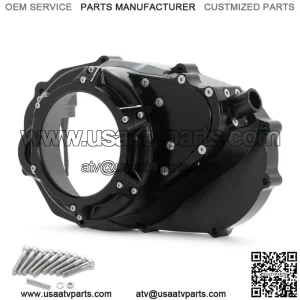 Clutch Cover For Yamaha Banshee 350 1987-06  Billet Aluminum  Clear Window