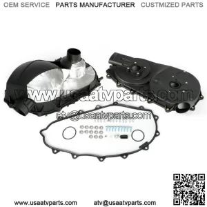 For Can Am Maverick 1000R Drive Clutch Belt Cover Kit Belt Box Set Housing