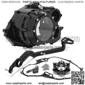 Aluminum Lock up Clutch Cover Brake Pedal Lever Kit For Yamaha Raptor 700 & 700R