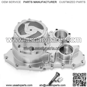 Billet Lock Up Clutch Cover For Yamaha Raptor 700 700R YFM700R Silver Cover 06+