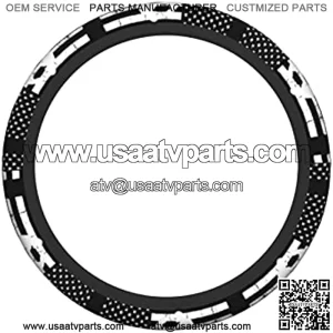 15 inch Steering Wheel Cover Thin Blue Line American Flag Platinum Snowmobile Fit Most Auto Cars Neoprene