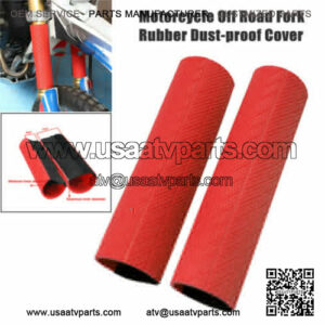 1Pair 24CM Universal Motorcycle ATV Off Road Front Fork Rubber Dust-proof Cover