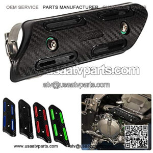 Motocross Exhaust Heat Shield Header Pipe Straight Section Protective Cover for Dirt Bike ATV for KXF250/450 CRF250/450 SXF250/350/450/500 (Black)