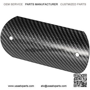 1 Set Motorcycle ATV 5.67" Carbon Fiber Style Exhaust Pipe Heat Shield Cover Guard Protector