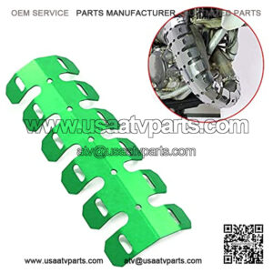 Motorcycle Exhaust Pipe Protector Exhaust Heat Shield Cover for All Off Road ATV Dirt Bike (short, green)