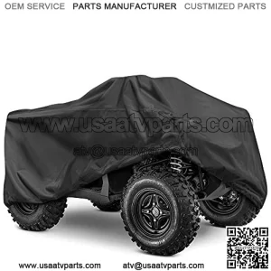 Caterpillar MudShield All Weather Waterproof Outdoor ATV Cover for Ultimate Protection Heavy Duty XXL 102"" x 48"" x 44""", Black