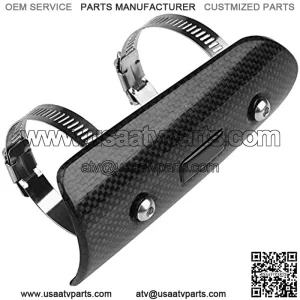 Exhaust Heat Shield, ABS Universal Motorcycle Pipe Guard Carbon Fiber ATV Exhaust Heat Shield Exhaust Motorcycle Exhaust Heat Shield Pipe Guard For Crf250x