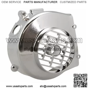 Fan Shroud, Chrome for 125cc - 150cc GY6 Scooters, ATVs, Go Karts