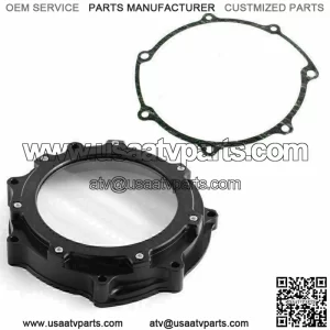 Aluminum Billet Black Clutch Cover & Gasket for Yamaha YFZ450R SE 2006-2023
