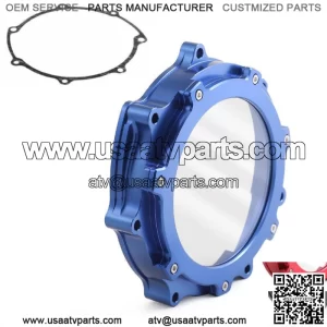 Billet Blue Clutch Cover Gasket For Yamaha YFZ450 YFZ 450R YFZ450R 2006-2023