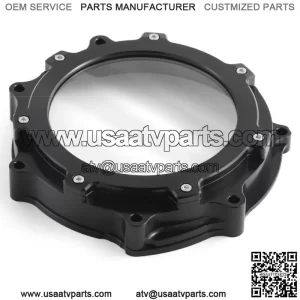 Black Billet Clutch Cover Clear Window for Yamaha YFZ450R YFZ 450R YFZ 450 06-23