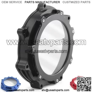 Aluminum Clutch Cover For Yamaha YFZ450R SE 2006-2023 5TG-15415-00-00 Black