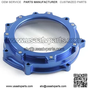 06-23 for Yamaha YFZ450R Billet Aluminum Clutch Cover Blue 5TG-15415-00-00