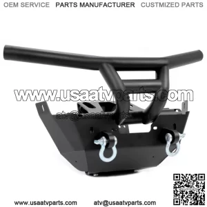 For Can-Am Maverick X3 17-23 Winch Ready Front Bumper W/ D-Rings Brush Guard