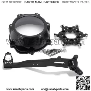 ATV Clutch Cover Lockout Clutch and Brake Lever Set for Honda TRX 450 ER 2004-2014
