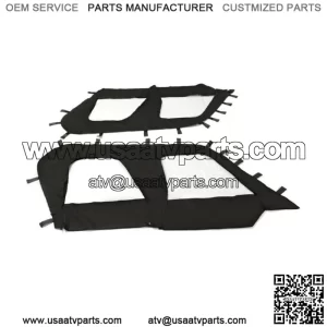 Soft Upper Door Enclosure Set For 2012-2021 Kawasaki Teryx4 4 seat UTV models (For: Kawasaki Teryx4 800)