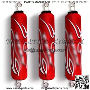 Red Shock Covers Honda TRX 250 R X Sportrax TRX 300 Fourtrax TRX 400 EX (Set 3) (For: Honda)