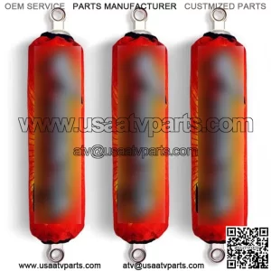 Red Shock Covers Honda Racing TRX 250 TRX 300 TRX 400 EX TRX400 X (Set of 3) (For: Honda FourTrax 200)