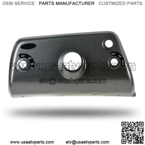 YAMAHA RHINO 450 660 BLACK CARBON FIBER LOOK DRIVER DASH COVER