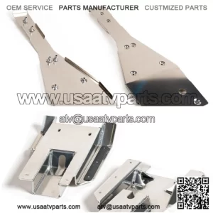Full Chassis Glide & Swing Arm Skid Plate Gaurd Combo Yamaha 660 660R (For: Yamaha 660R)