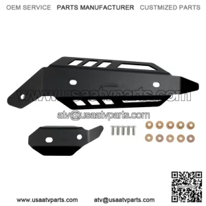 For YAMAHA YFM700R Muffler Mid Pipe Heat Shield Protector 2015-2023 Black (For: More than one vehicle)