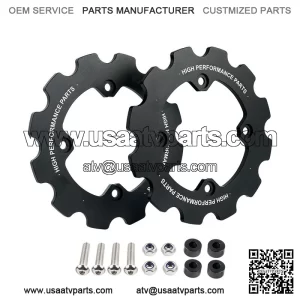 Dual Sprocket Guard Chain Protector For Yamaha Raptor 700 YFM700 2006-2024 Black