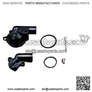 Water pump housing cover inlet outlet Yamaha Raptor 700 700R Black