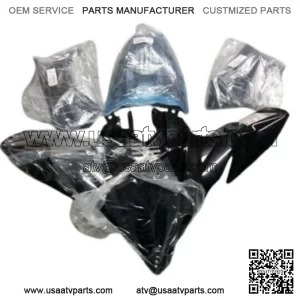 7 Piece YFZ450R Black OEM Yamaha Complete Set Plastics Brand New 09-2025