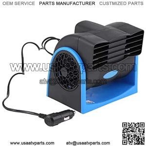 12V Car Air Fan Universal Car Vehicle Mini Adjustable Portable Speed Silent Air Cooler Car Fans Electric Air Conditioner with Cigarette-Lighter Plug