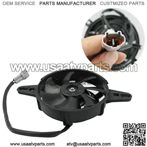 Universal Motorcycle Radiator Cooling Fan Oil Cooler Water Cooler Electric Fan 4inch 5inch for All Dirt Bike Motocross ATV (4 Inches)