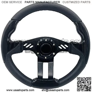 12.5 Inch Golf Cart Steering Wheel Carbon Fiber For Golf Cart Club Car DS & Precedent, EZGO TXT/RXV Yamaha Golf Cart