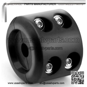 Rubber Stopper Compatible with KFI ATV Winch Cable. Protects Towing Hook, Synthetic Rope, Cable Line from Wear or Damage Fairlead, Hawse, Bumper. Quick Easy Installation, Screws and Tools Included.