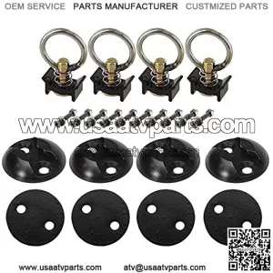 Control L Track Tie Down System - Perfect for Use As Anchor Points in Truck Beds or Trailers to Tie Down Your UTV, ATV, Motorcycle, Snowmobile Or Lawnmower - 22 Piece Kit