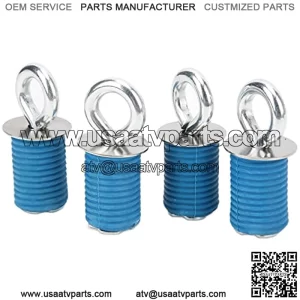 Juego de anclajes para vehculos todo ter, 4 piezas, prctico anclaje de acero inoxidable con bloqueo antioxidante, 1 pulgada de goma duradera para reparacin