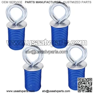 ATV Tie Down Anchors Kit Quick Deatch Lock & Ride Type Compatible with Polaris RZR 900 1000 XP Turbo ACE Sportsman(NOT fit Ranger & General)