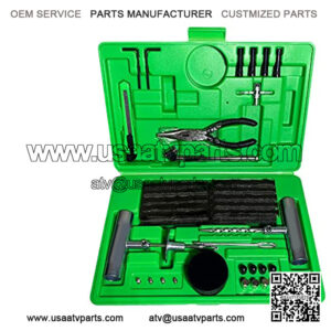 Tire Plug Kit (86-Piece) Repair Punctures & Fix Flats with Ease - Heavy Duty Flat Tire Puncture Repair Kit for Car, Motorcycle, ATV, UTV, RV, Trailer, Tractor, Jeep, Etc.