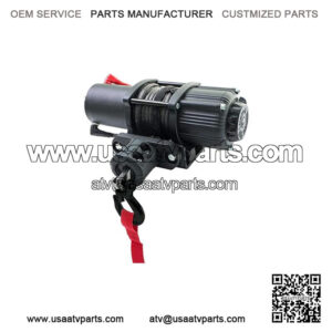 3500 lb. UTV/ATV Black Ops Winch Kit | Waterproof Seals and Solenoid | Wireless Remote with 50 Ft Range Synthetic Rope | 12V Electric Motor | 3500Lbs Rated Line Pull | Aluminum Hawse Fairlead