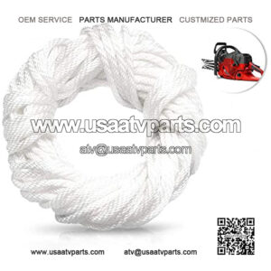 GORNORVA Recoil Starter Rope Pull Cord, 12 Meter (Dia. 3mm) Smooth Braid Nylon Recoil Pull Starter Rope for Large Mowers, Snow Blowers,Augers, Large Chainsaws,ATC,ATV,Snowmobiles