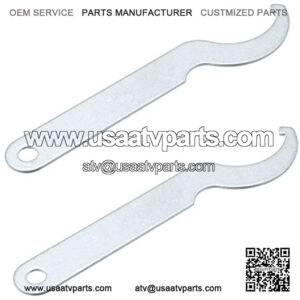 2 Pcs 6.1" Universal Sliver Shock Absorber Pre Load Spanner Wrench Tool for Motorcycle ATV Snowmobile Dirt Bike Kawasaki Suzuki Yamaha Honda (6.1 in)