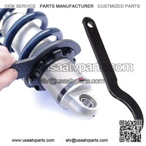 2Pcs 6.1" Universal Shock Absorber Pre Load Spanner Wrench Tool for Motorcycle ATV Snowmobile Dirt Bike Kawasaki Yamaha Honda (Black)