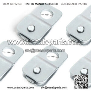 Five (5) 9000 lbs 4 TON Silver Winch ATV UTV Pulley Snatch Block 5/16" cable
