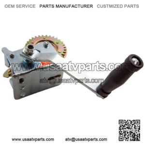 26ft 600lbs Hand Winch Steel Cable Crank Gear Winch ATV Boats Trailer Heavy Duty